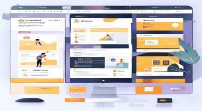网址导航使用技巧教程文章配图，展示电脑屏幕上的导航平台操作界面，暖色调办公场景